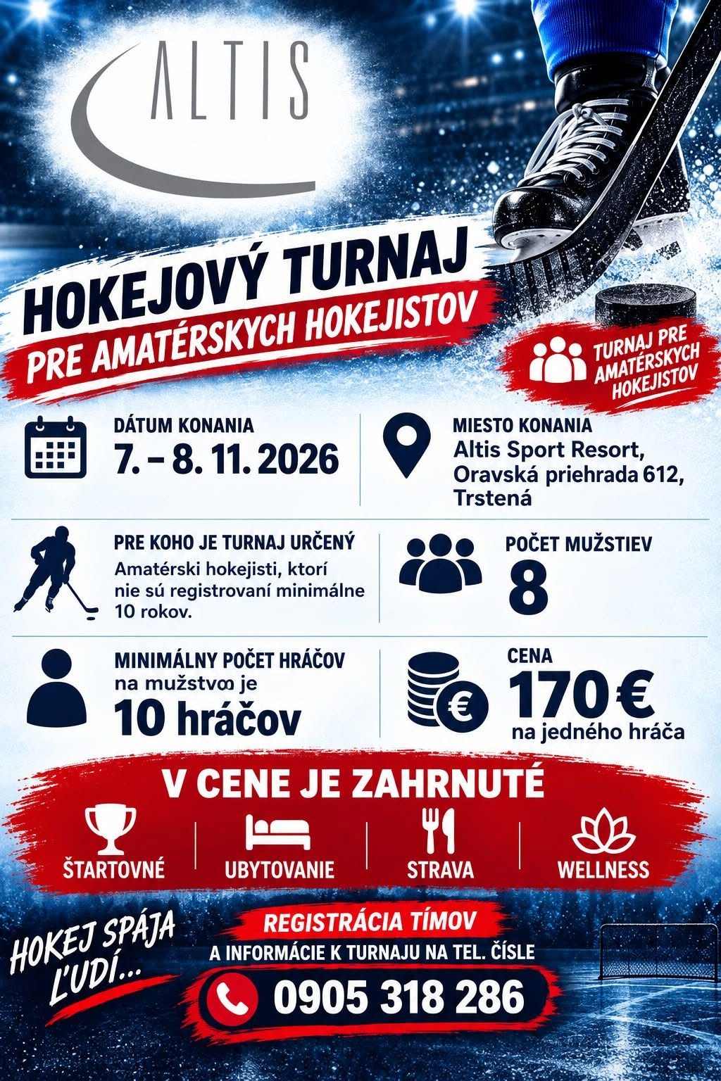 ALTIS CUP - Turnaj pre AMATÉRSKYCH Hokejistov